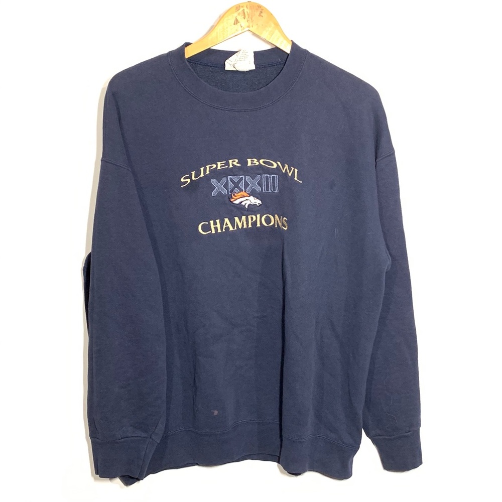 Vintage 90s Lee sport Broncos Super Bowl crewneck